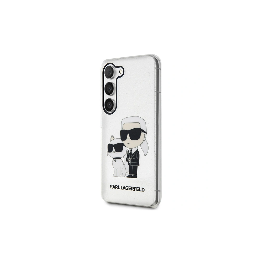 Hurtownia GSM - Etui Karl Lagerfeld KLHCS23SHNKCTGT Samsung Galaxy S23 átlátszó keménytok Gliter Etui Karl&Choupette - KLD1497 - {ean13} - Hurt