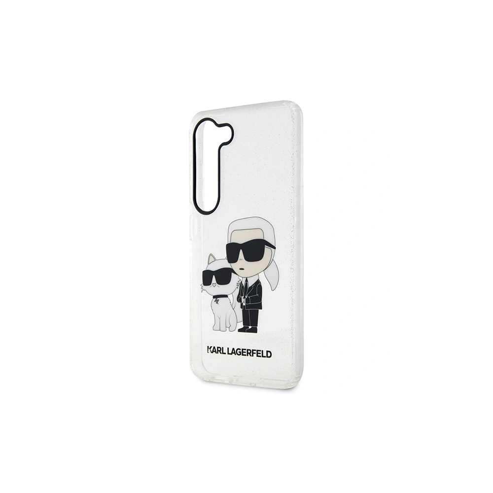 Wholesale Karl Lagerfeld KLHCS23SHNKCTGT Samsung Galaxy S23 transparent hardcase Gliter Karl&Choupette - KLD1497 - {ean13} - Hurt