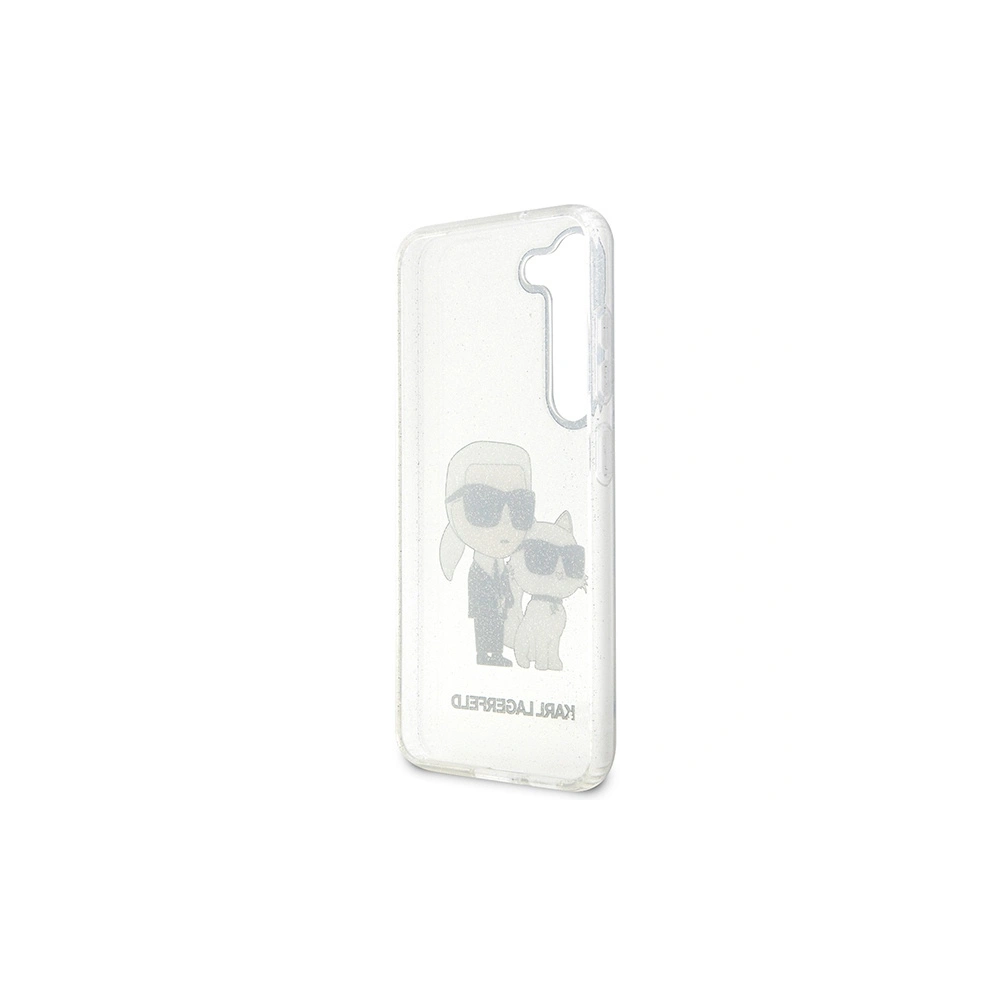 Hurtownia GSM - Etui Karl Lagerfeld KLHCS23SHNKCTGT Samsung Galaxy S23 átlátszó keménytok Gliter Etui Karl&Choupette - KLD1497 - {ean13} - Hurt