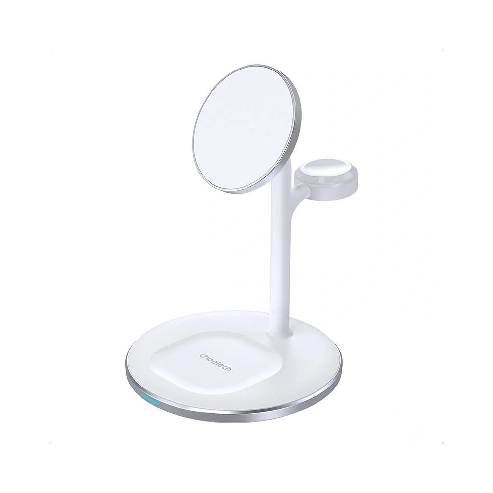 Hurtownia GSM - Încărcător wireless Choetech T585-F 15W cu suport 2w1 (alb) - CHT37 - {ean13} - Hurt