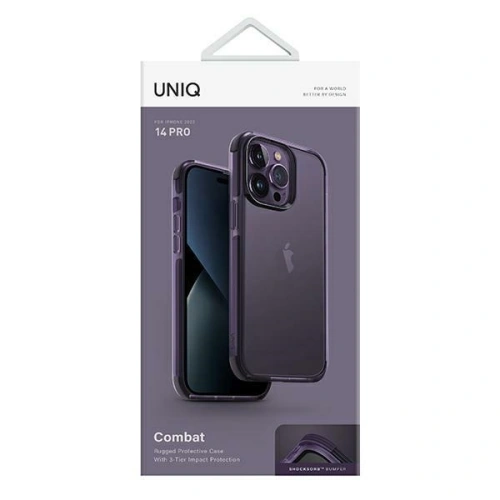 Etui UNIQ Combat Apple iPhone 14 Pro purpurowy/fig purple