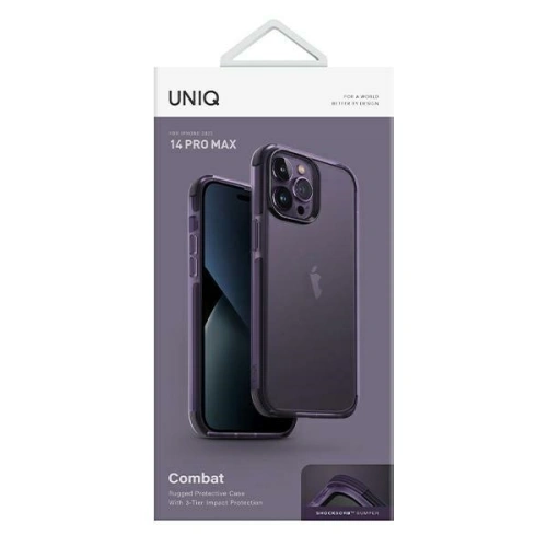 Etui UNIQ Combat Apple iPhone 14 Pro Max purpurowy/fig purple