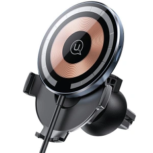 Hurtownia GSM - Auto-Halterung mit kabellosem Ladegerät USAMS US-CD164 15W 2w1 Magnetic Air Vent transparent - USA879 - {ean13} - Hurt