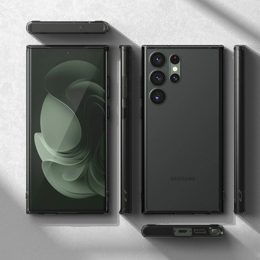 Wholesale Ringke Fusion Samsung Galaxy S23 Ultra Smoke Black - RGK1765 - {ean13} - Hurt