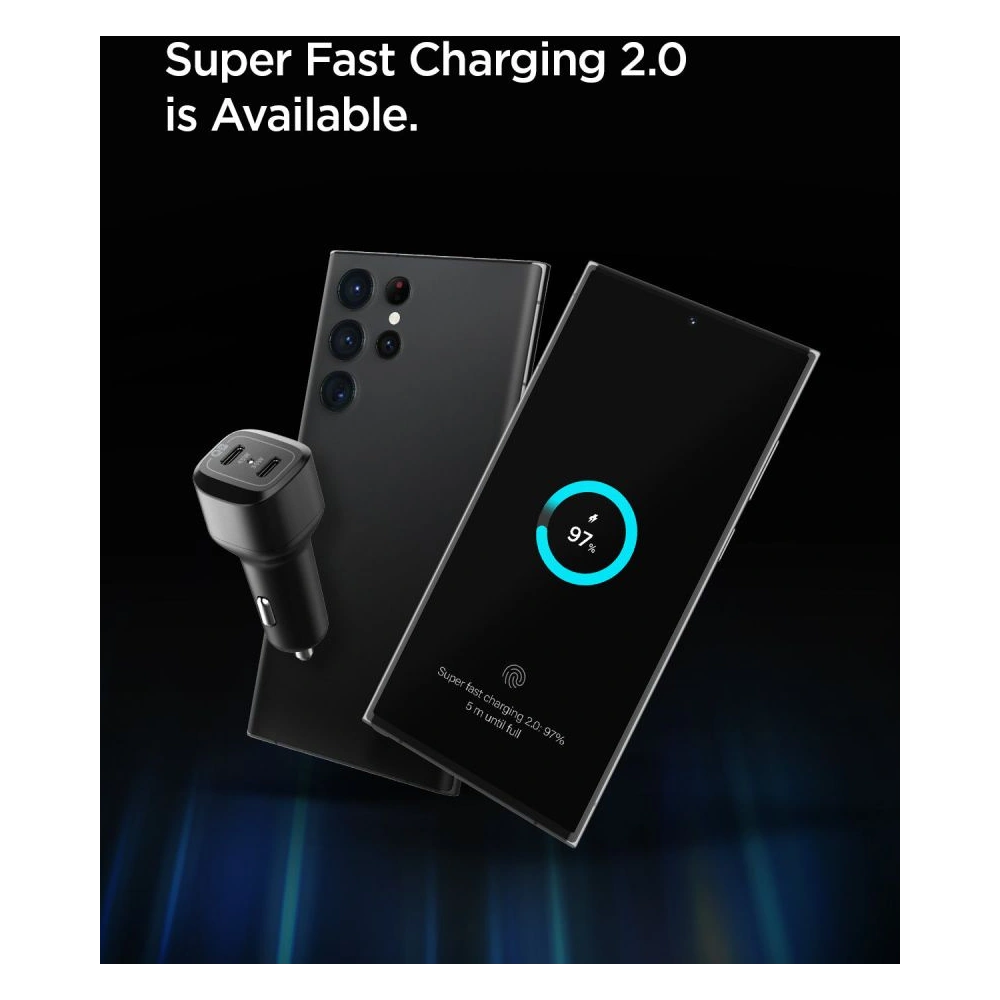 Hurtownia GSM - Încărcător auto Spigen PC2200 Arcstation Încărcător auto cu 2 porturi PD 75W Negru - SPN2764 - {ean13} - Hurt