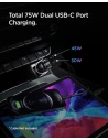Hurtownia GSM - Încărcător auto Spigen PC2200 Arcstation Încărcător auto cu 2 porturi PD 75W Negru - SPN2764 - {ean13} - Hurt