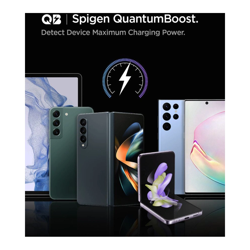 Hurtownia GSM - Autonabíječka Spigen PC2200 Arcstation 2-portová nabíječka do auta PD 75W černá - SPN2764 - {ean13} - Hurt