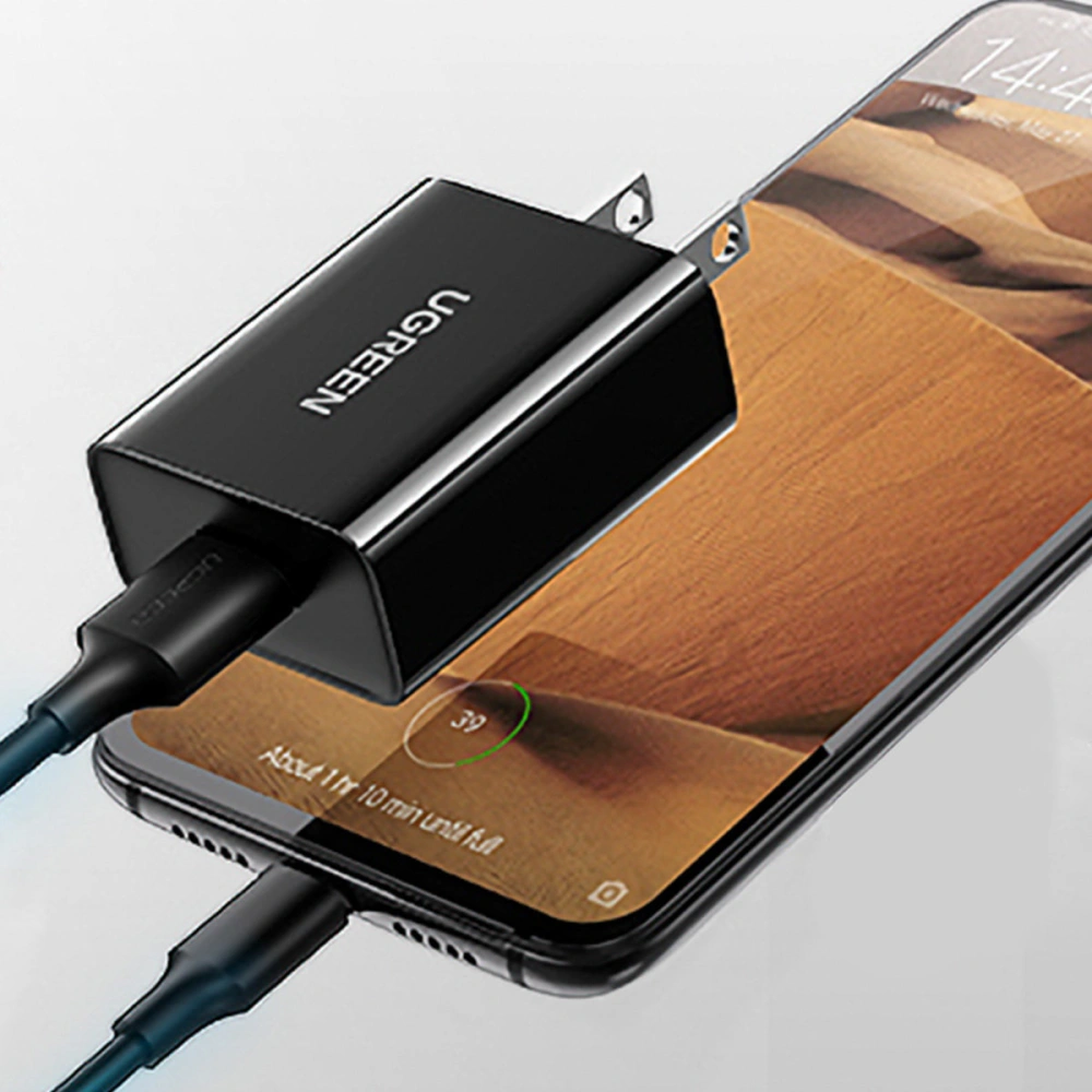 Hurtownia GSM - Încărcător de rețea Ugreen UK (Marea Britanie) USB-A QC3.0 18W negru (CD122) - UGR1439 - {ean13} - Hurt