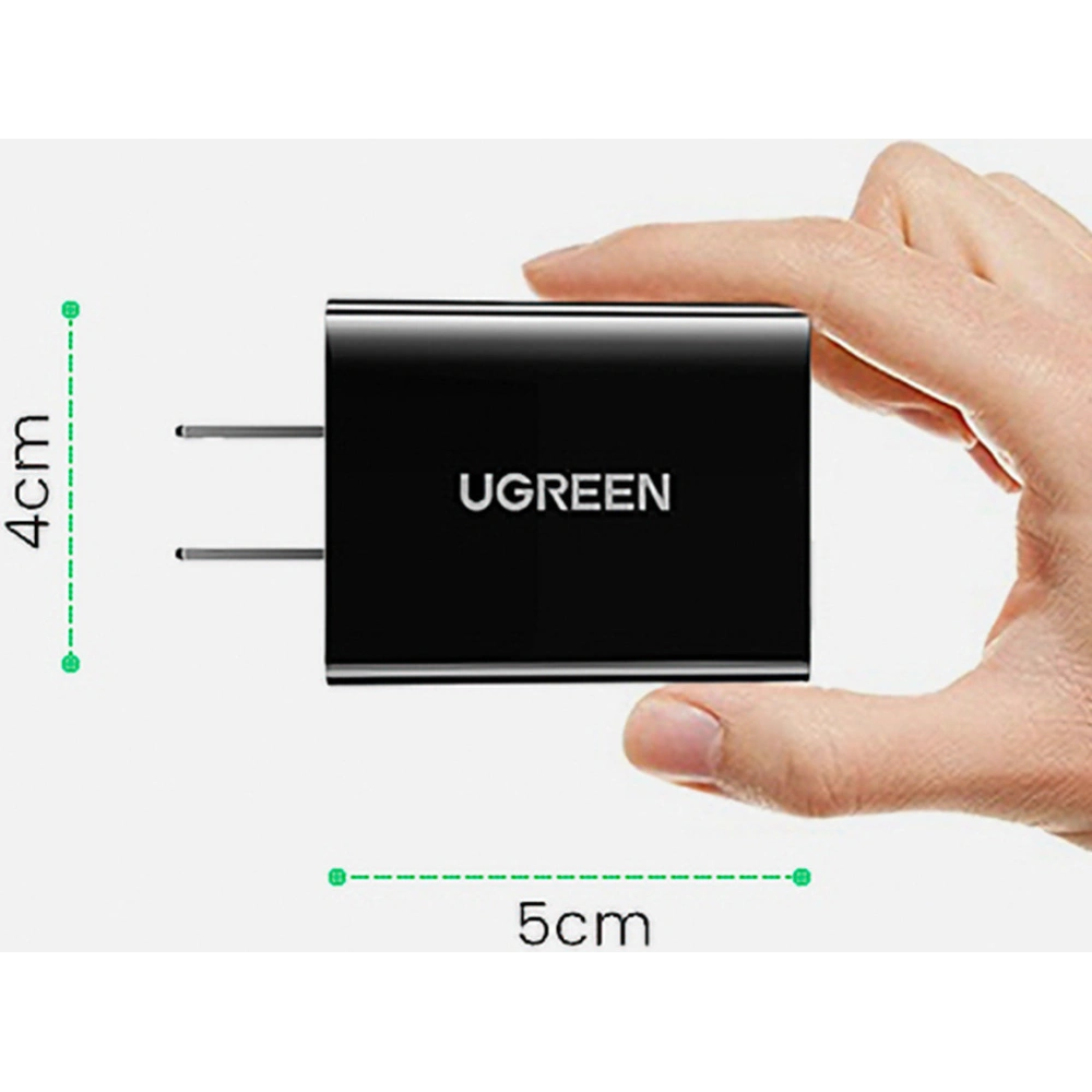 Hurtownia GSM - Încărcător de rețea Ugreen UK (Marea Britanie) USB-A QC3.0 18W negru (CD122) - UGR1439 - {ean13} - Hurt
