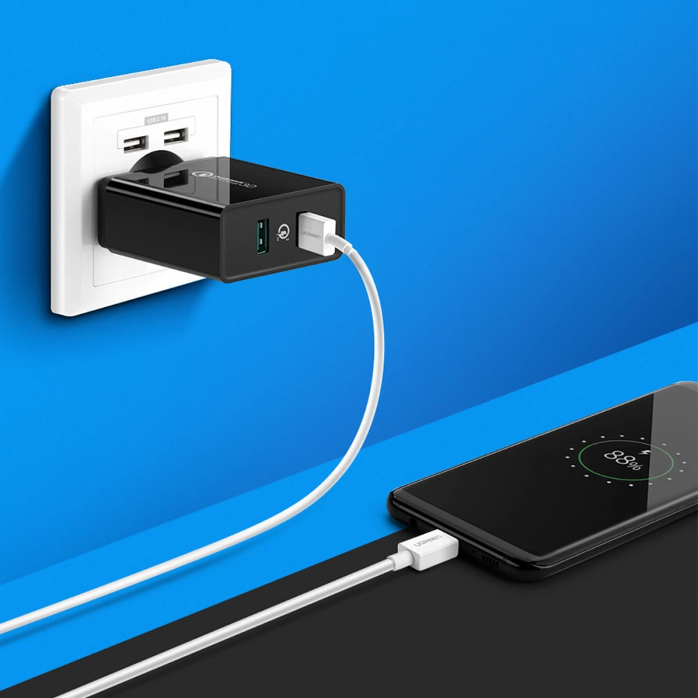 Hurtownia GSM - Încărcător de rețea Ugreen 2xUSB-A 36W QC3.0 negru (CD161) - UGR1440 - {ean13} - Hurt