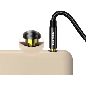 Hurtownia GSM - AUX audio kábel Ugreen sarok minijack 3,5 mm 2m kék (AV112) - UGR1441 - {ean13} - Hurt