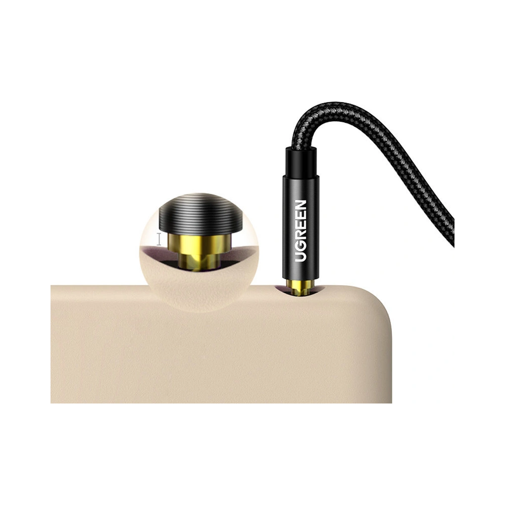 Hurtownia GSM - AUX audio kábel Ugreen sarok minijack 3,5 mm 2m kék (AV112) - UGR1441 - {ean13} - Hurt