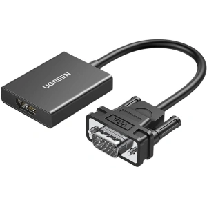 Hurtownia GSM - Kabel Adapter VGA Ugreen (männlich) - HDMI (weiblich) 0.15m schwarz (CM513) - UGR1443 - {ean13} - Hurt