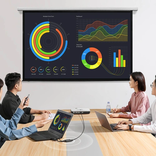 Kabel przewód adapter VGA Ugreen (męski) - HDMI (żeński) 0.15m czarny (CM513)