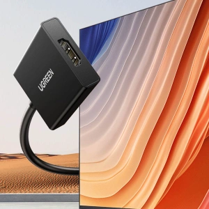Hurtownia GSM - Cablul adaptor VGA Ugreen (bărbătesc) - HDMI (femelă) 0.15m negru (CM513) - UGR1443 - {ean13} - Hurt
