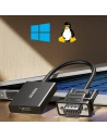 Hurtownia GSM - Cablul adaptor VGA Ugreen (bărbătesc) - HDMI (femelă) 0.15m negru (CM513) - UGR1443 - {ean13} - Hurt