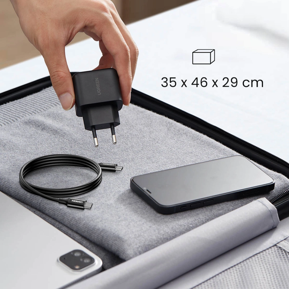 Hurtownia GSM - Nabíječka síťová Ugreen USB-C 25W černá (CD250) - UGR1444 - {ean13} - Hurt