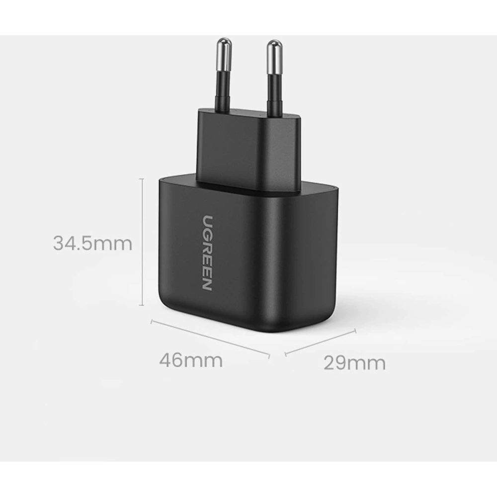 Hurtownia GSM - Nabíječka síťová Ugreen USB-C 25W černá (CD250) - UGR1444 - {ean13} - Hurt