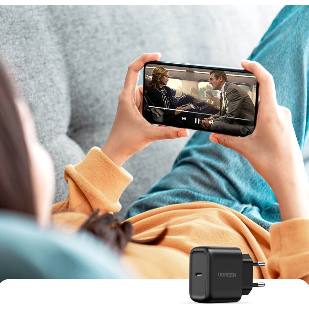 Hurtownia GSM - Nabíječka síťová Ugreen USB-C 25W černá (CD250) - UGR1444 - {ean13} - Hurt