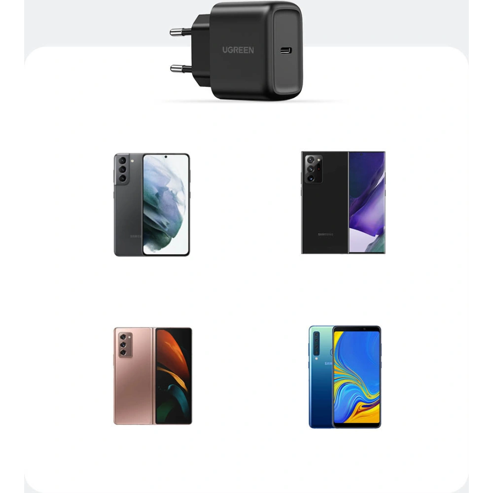 Hurtownia GSM - Nabíječka síťová Ugreen USB-C 25W černá (CD250) - UGR1444 - {ean13} - Hurt