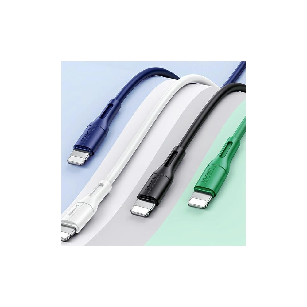 Hurtownia GSM - USB-A - Lightning kabel USAMS U68 2A 1m bílý SJ500USB02 (US-SJ500) - USA881 - {ean13} - Hurt