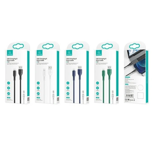 Kabel USB-A - Lightning USAMS U68 2A 1m biały SJ500USB02 (US-SJ500)