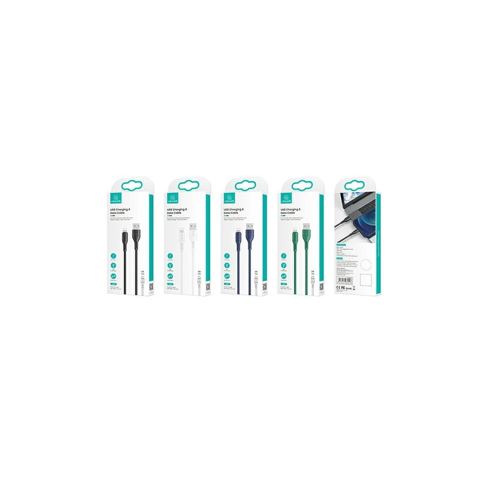 Hurtownia GSM - USB-A - Lightning kabel USAMS U68 2A 1m bílý SJ500USB02 (US-SJ500) - USA881 - {ean13} - Hurt