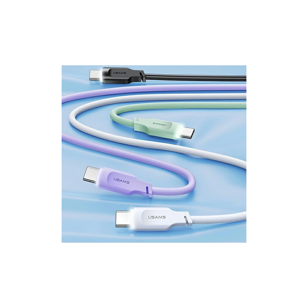Hurtownia GSM - Cablu USAMS USB-C la USB-C PD Încărcare Rapidă 1,2m 100W Lithe Series negru SJ567USB01 (US-SJ567) - USA882 - {ean13} - Hurt