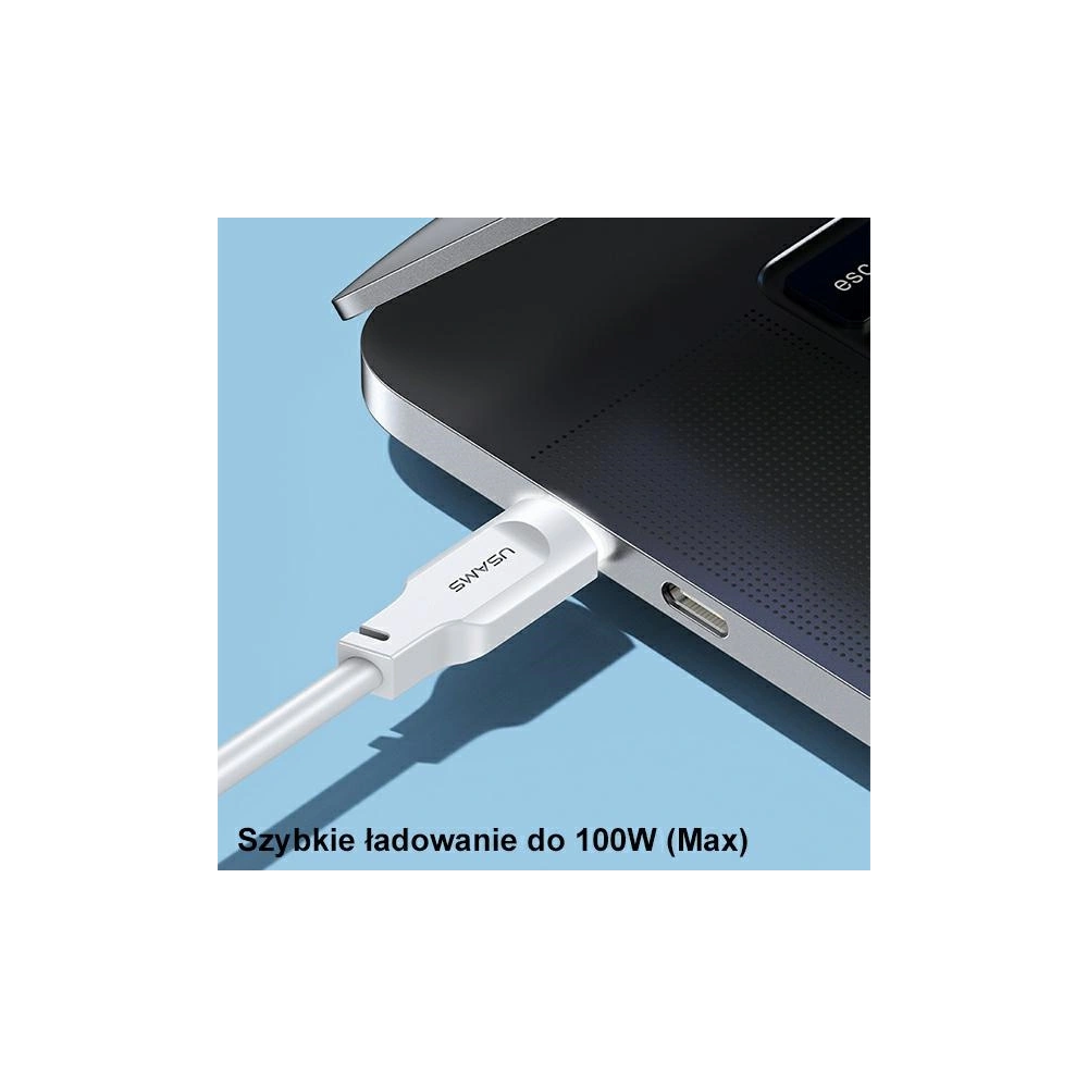 Hurtownia GSM - Kabel USAMS USB-C na USB-C PD Fast Charging 1,2m 100W Lithe Series černý SJ567USB01 (US-SJ567) - USA882 - {ean13} - Hurt