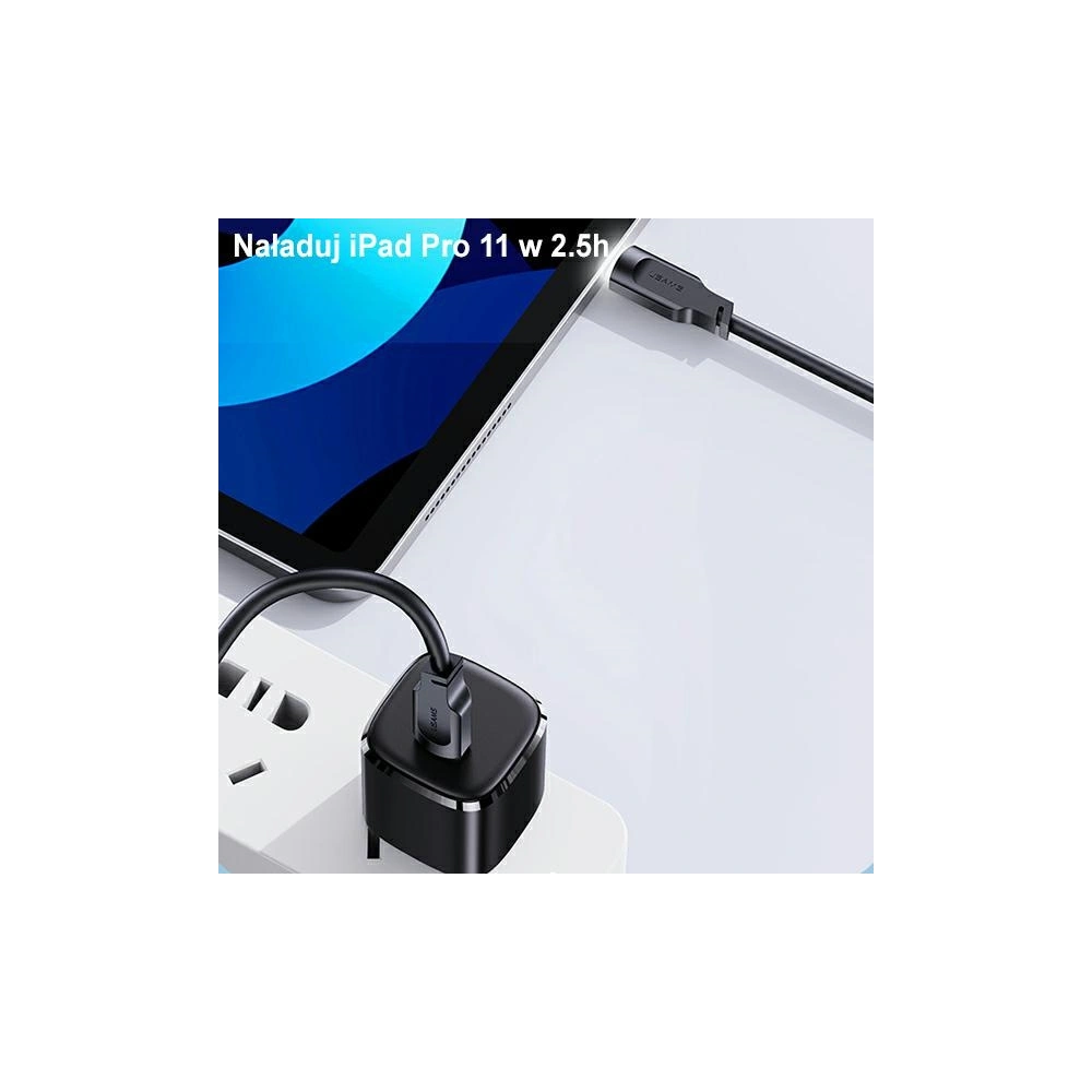 Hurtownia GSM - Cablu USAMS USB-C la USB-C PD Încărcare Rapidă 1,2m 100W Lithe Series negru SJ567USB01 (US-SJ567) - USA882 - {ean13} - Hurt