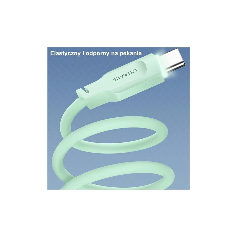 Hurtownia GSM - Kabel USAMS USB-C na USB-C PD Fast Charging 1,2m 100W Lithe Series černý SJ567USB01 (US-SJ567) - USA882 - {ean13} - Hurt