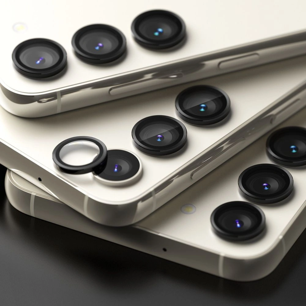 Kamerahülle Schutzabdeckung Ringke Frame Glass Galaxy S23 / S23+ Plus Schwarz