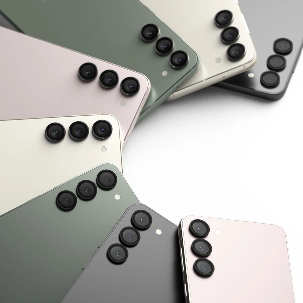 Kamerahülle Schutzabdeckung Ringke Frame Glass Galaxy S23 / S23+ Plus Schwarz