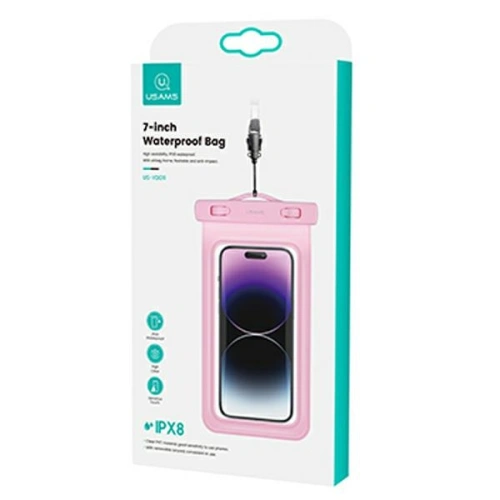  Etui wodoodporne USAMS 7" YD011 różowe7FSD1103