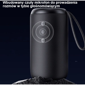 Wholesale USAMS Waterproof Wireless Speaker with Lanyard YC Series Bluetooth 5.0 10W black YC011YX01 - USA887 - {ean13} - Hurt