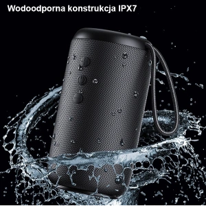 Wholesale USAMS Waterproof Wireless Speaker with Lanyard YC Series Bluetooth 5.0 10W black YC011YX01 - USA887 - {ean13} - Hurt
