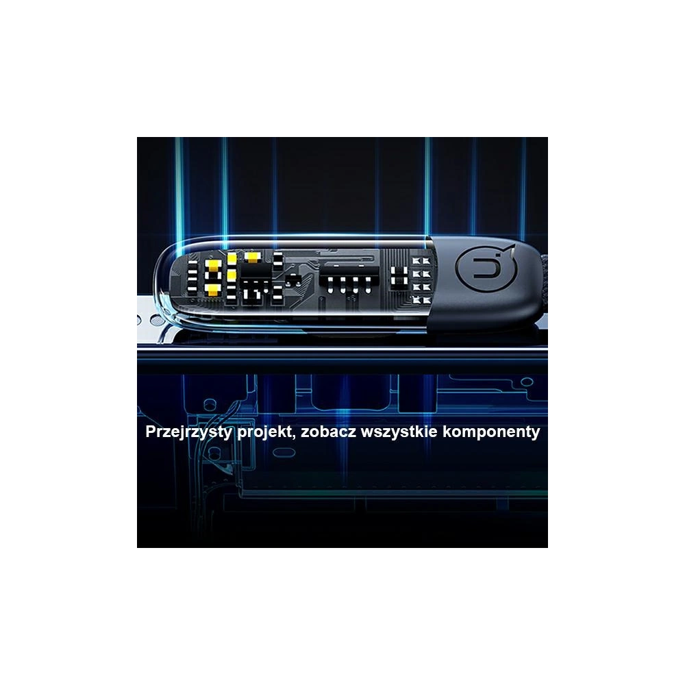 Hurtownia GSM - Cablul unghiular USAMS USB-A/USB-C PD 6A 66W Seria Iceflake 1,2m alb SJ585USB02 (US-SJ585) - USA888 - {ean13} - Hurt