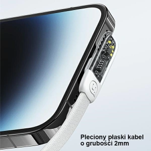 Hurtownia GSM - Kabel kątowy USAMS USB-A/USB-C PD 6A 66W Iceflake Series 1,2m biały SJ585USB02 (US-SJ585) - USA888 - {ean13} - Hurt