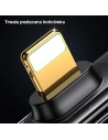 Úhlový kabel USAMS USB-C/Lightning PD 20W Iceflake Series 1,2m černý SJ583USB01 (US-SJ583)