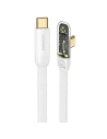 Úhlový kabel USAMS USB-C - USB-C PD 100W Iceflake Series 1,2m bílý/white SJ584USB02 (US-SJ584)