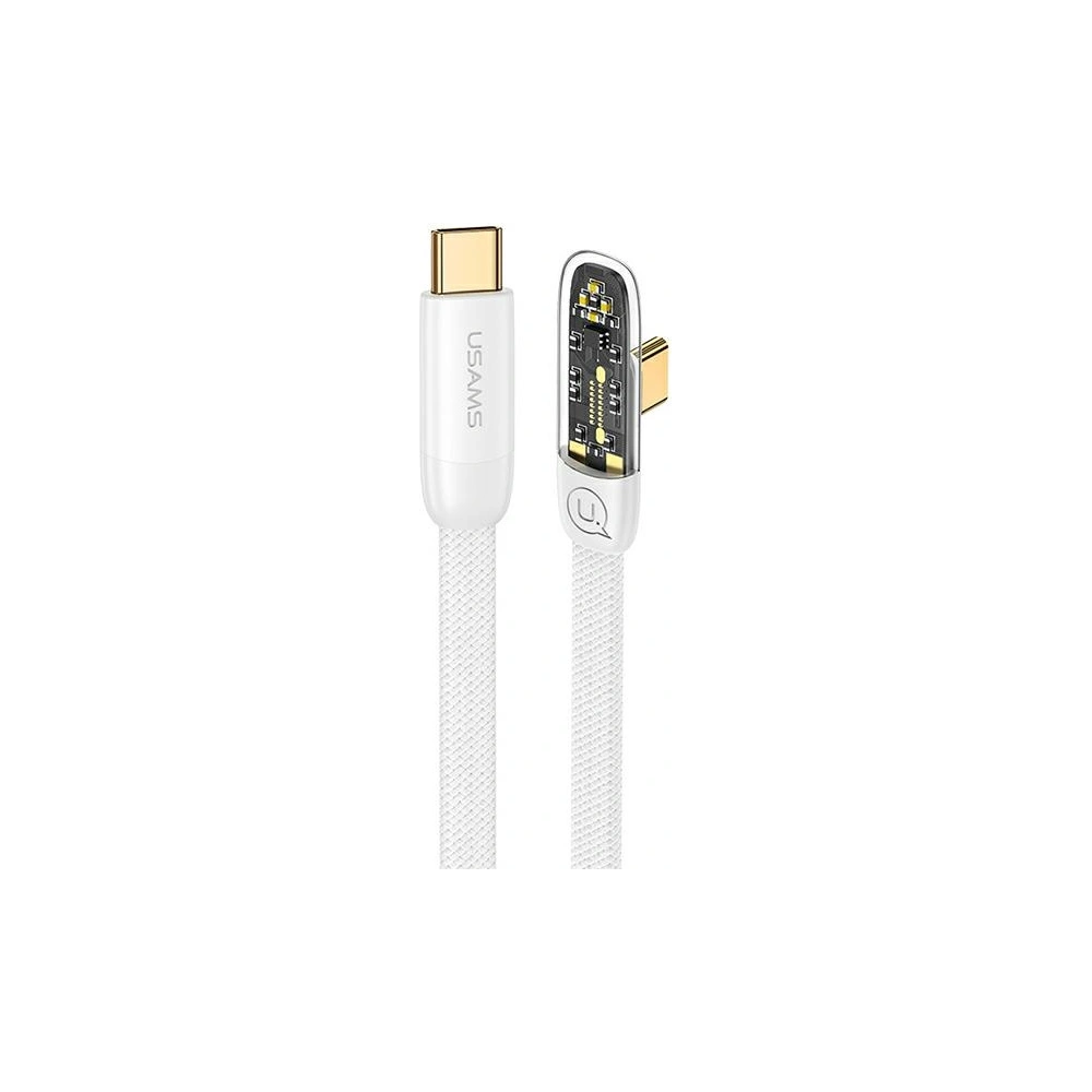 Wholesale USAMS Cable USB-C - USB-C PD 100W Iceflake Series 1,2m white SJ584USB02 (US-SJ584) - USA894 - {ean13} - Hurt