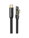 Winkelkabel USAMS USB-C - USB-C PD 100W Iceflake Series 1,2m schwarz SJ584USB01 (US-SJ584)