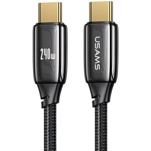 Usams Distributor - 6958444901473 - USA898 - USAMS Cable U82 USB-C na-USB-C 1.2m 240W PD 3.1 Fast Charging black SJ580USB01 (US-SJ580) - B2B homescreen