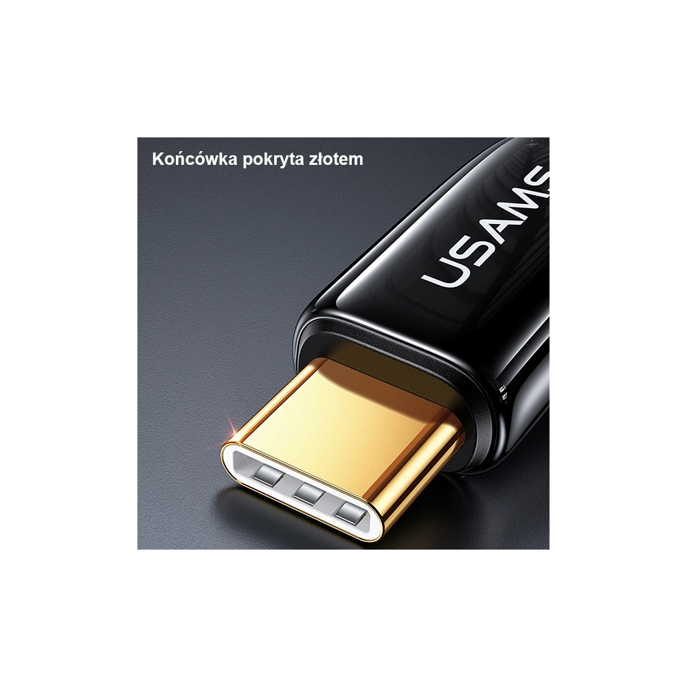 Hurtownia GSM - Kabel USAMS U82 USB-C - USB-C 1.2m 240W PD 3.1 Rychlé nabíjení černý/black SJ580USB01 (US-SJ580) - USA898 - {ean13} - Hurt