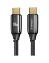Cablul USAMS U82 USB-C - USB-C 2m 240W PD 3.1 împletit negru SJ581USB01 (US-SJ581)