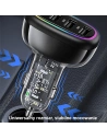 Hurtownia GSM - USAMS autós töltő 1xUSB-C 3xUSB-A C34 48W 3A+C PD fekete CC170CC01 (US-CC170) - USA900 - {ean13} - Hurt