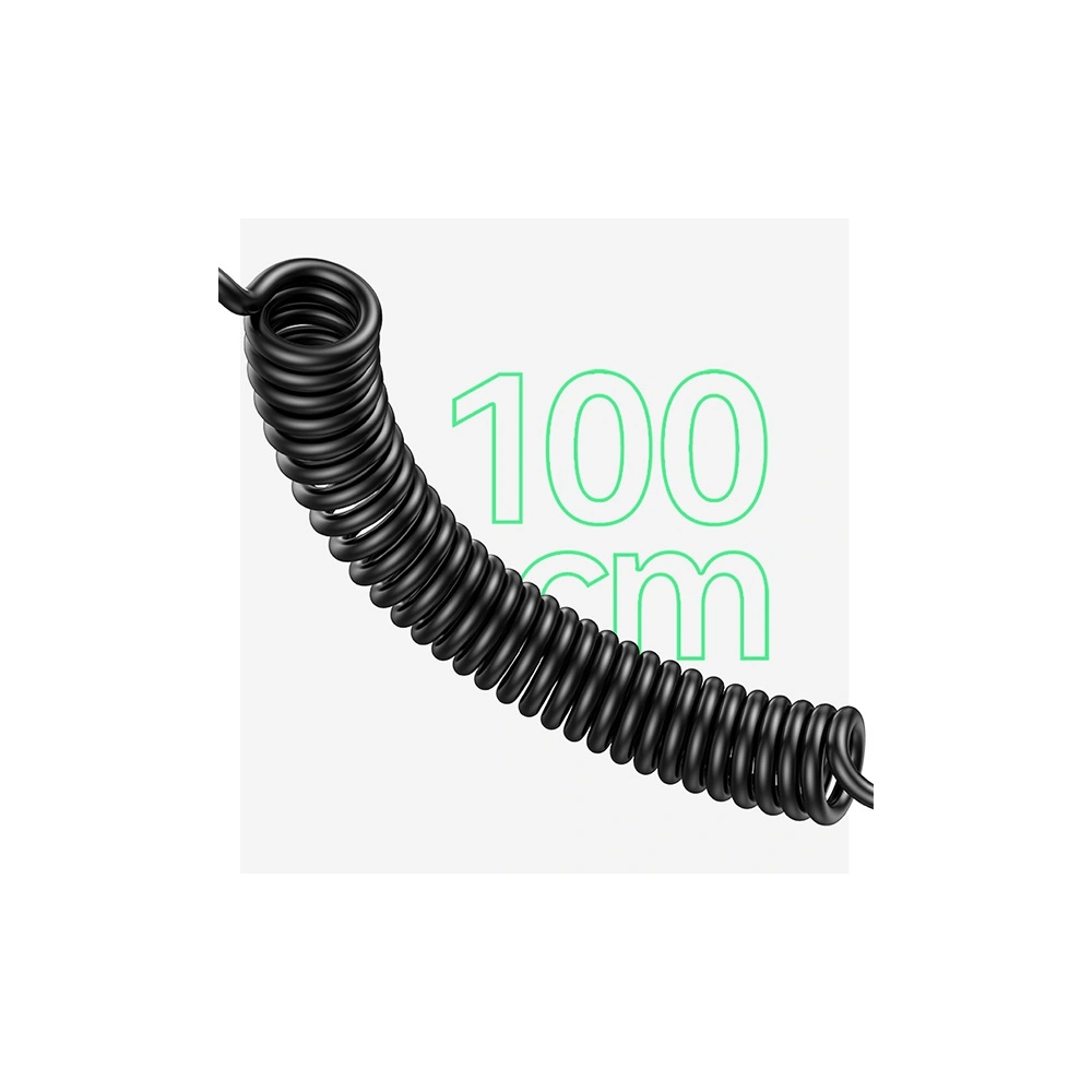 Hurtownia GSM - Auto-Ladegerät mit Spiralkabel USAMS 2xUSB-C 1xUSB-A C33 60W schwarz CC167CC01 (US-CC167) - USA901 - {ean13} - Hurt