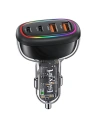 Ładowarka Samochodowa USAMS 2xUSB-C 2xUSB-A C34 120W czarna CC169CC02 (US-CC169)