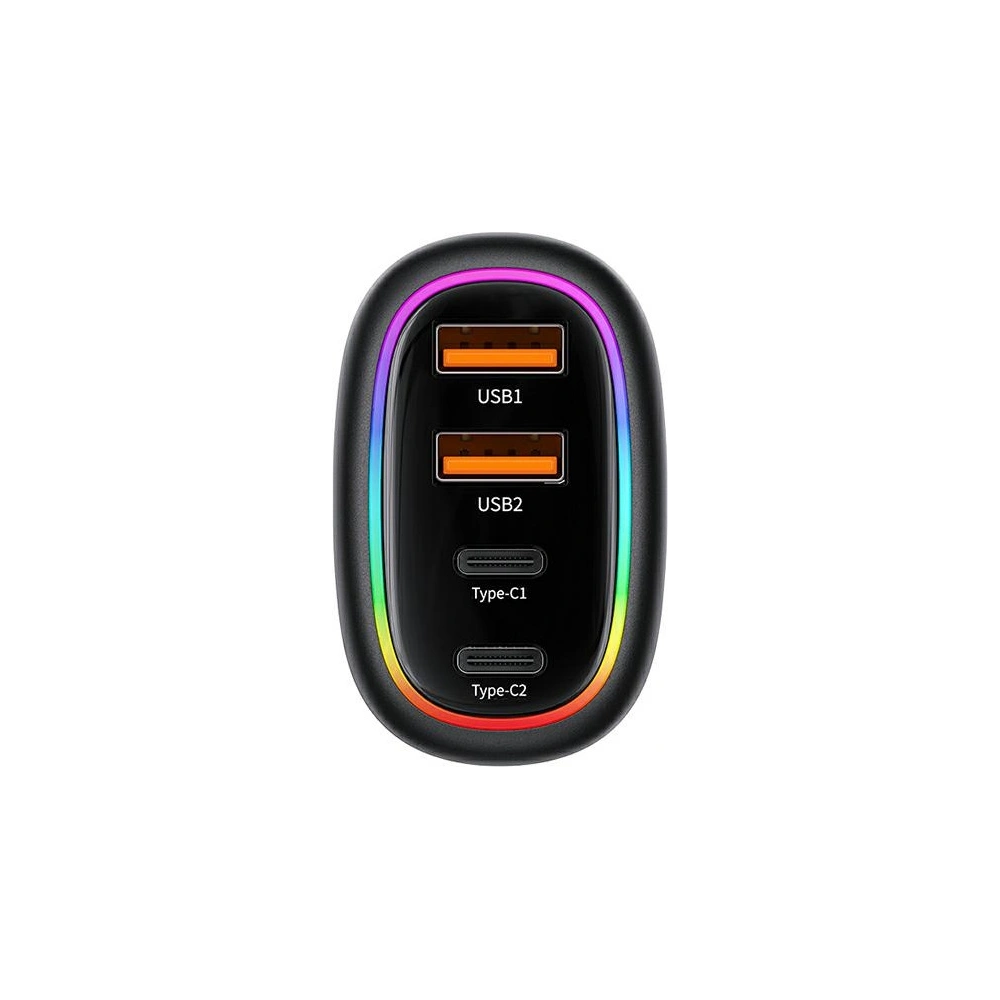 Hurtownia GSM - Autonabíječka USAMS 2xUSB-C 2xUSB-A C34 120W černá CC169CC02 (US-CC169) - USA902 - {ean13} - Hurt