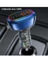 Wholesale USAMS Car Charger 2xUSB-C 2xUSB-A C34 120W Fast Charge Blue CC169CC01 (US-CC169) - USA903 - {ean13} - Hurt